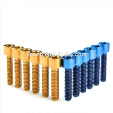 Hex socket tapered torx head DIN912/6912 titanium gr5 anodized bolts and screw for motorbike